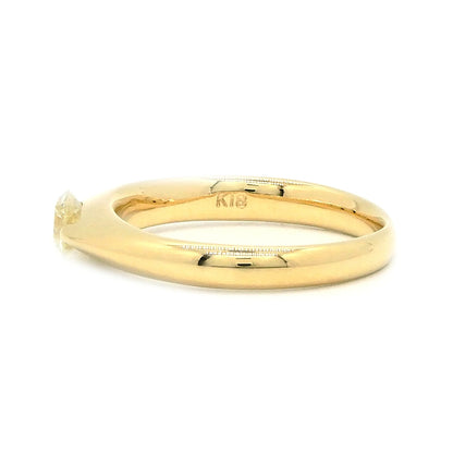 18K Yellow Gold Diamond 0.31ct Solitaire Ring