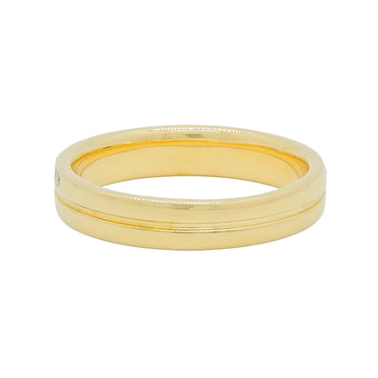 18K Yellow Gold Diamond Pave Eternity Ring