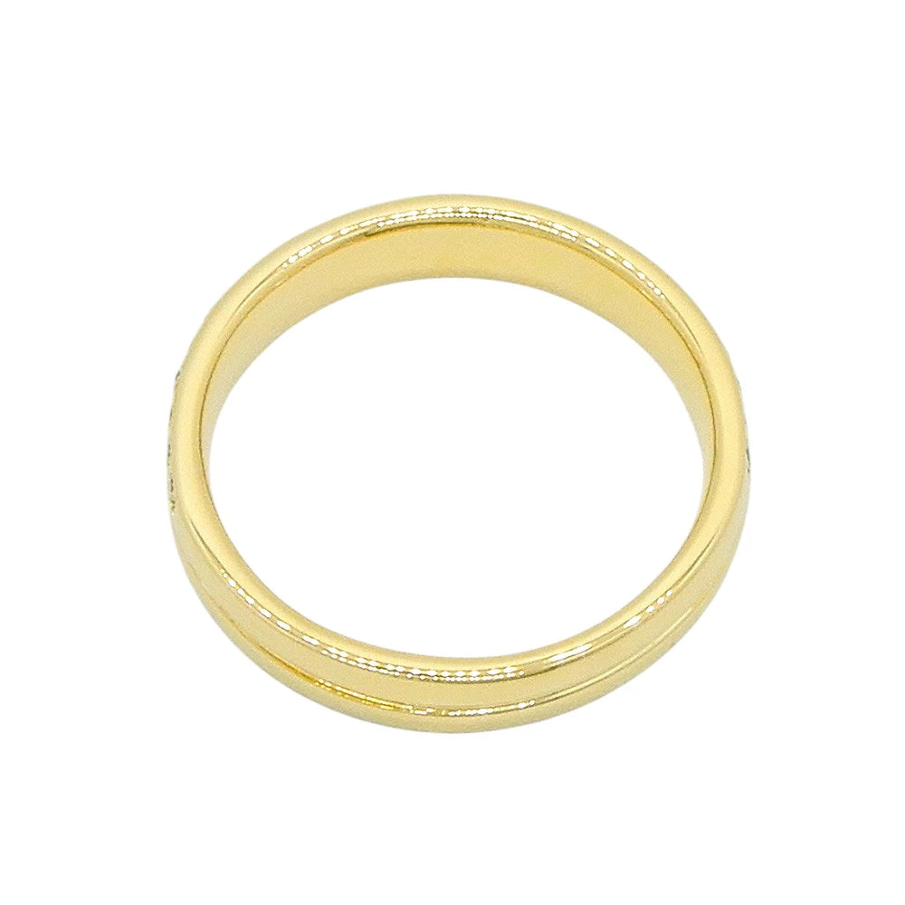 18K Yellow Gold Diamond Pave Eternity Ring