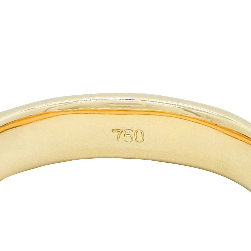 18K Yellow Gold Diamond Pave Eternity Ring