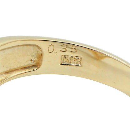 18K Yellow Gold Diamond 0.35ct Double Chevron Ring