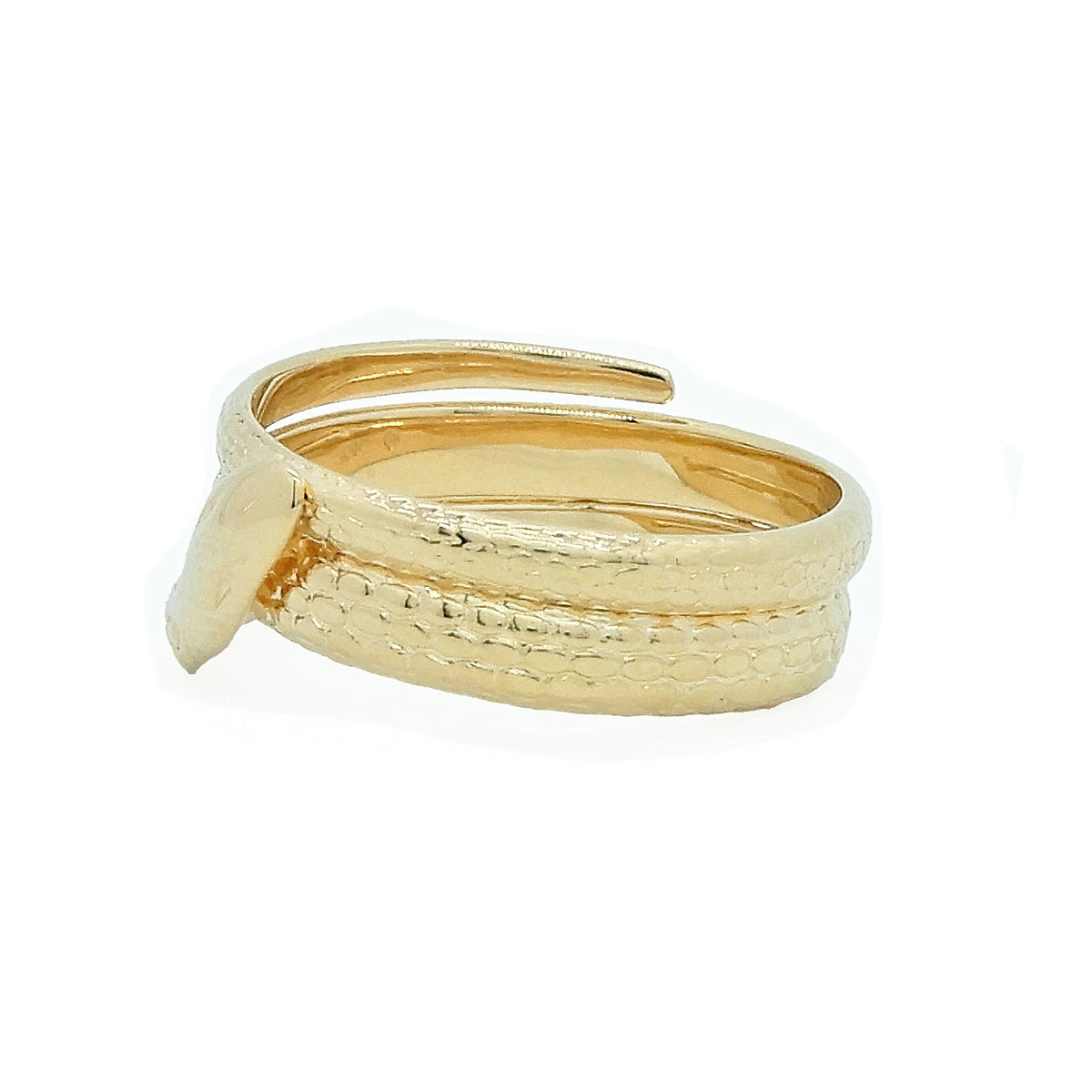 18K Yellow Gold Snake Wrap Ring