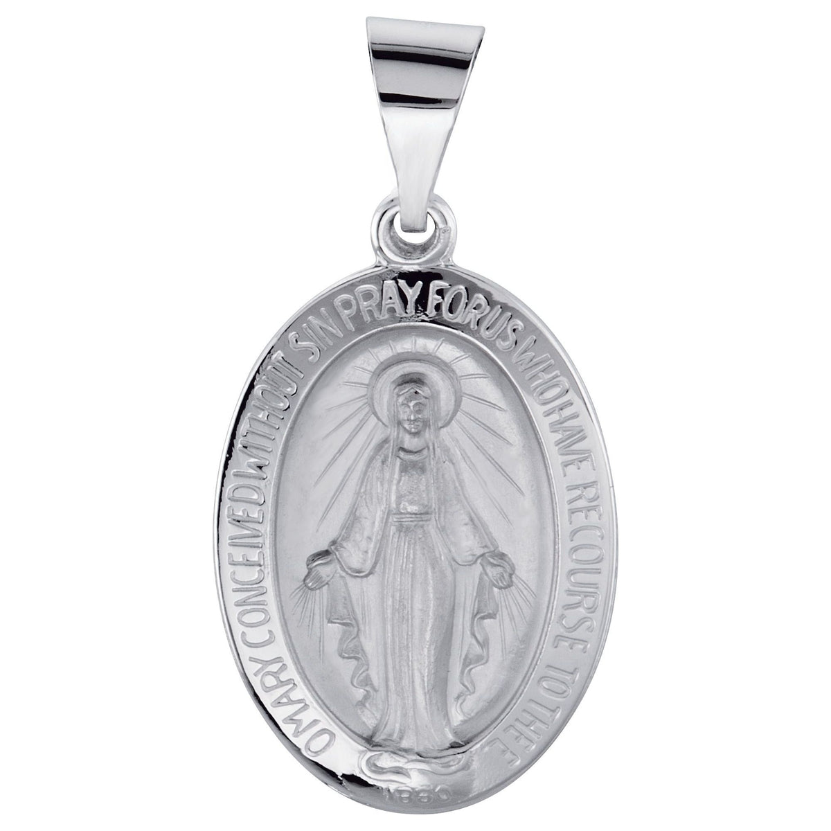 19x13.5 mm Oval Hollow Miraculous Medal