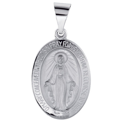 19x13.5 mm Oval Hollow Miraculous Medal