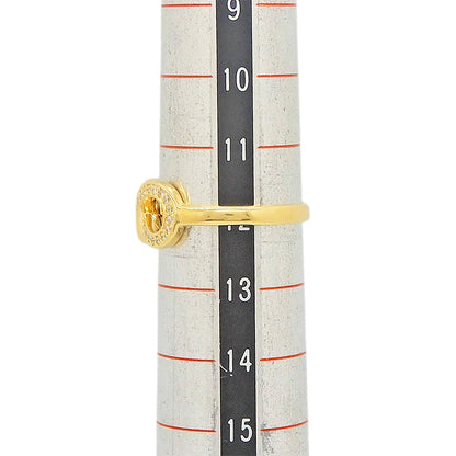 18K Yellow Gold Diamond 0.17ct Infinity Ring