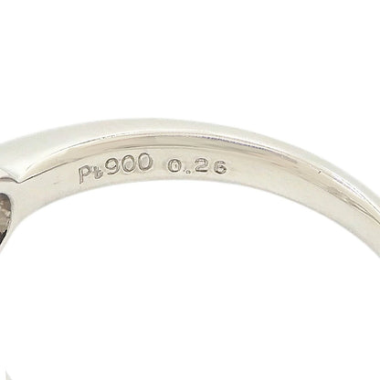Platinum 900 Diamond 0.26ct Ribbon Ring