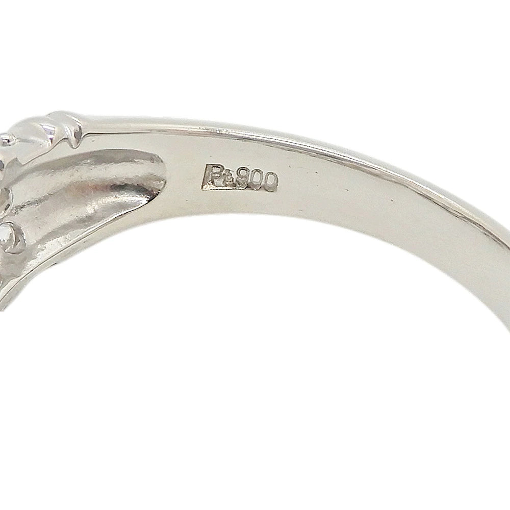 Platinum 900 Diamond 0.50ct Dome Ring