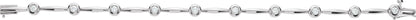 1 CTW Natural Diamond Line 7 1/4" Bracelet - White Gold