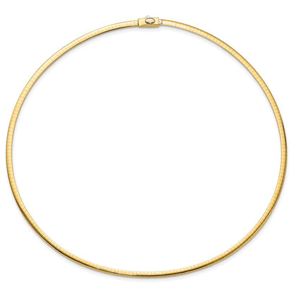 3mm Reversible Omega Necklace