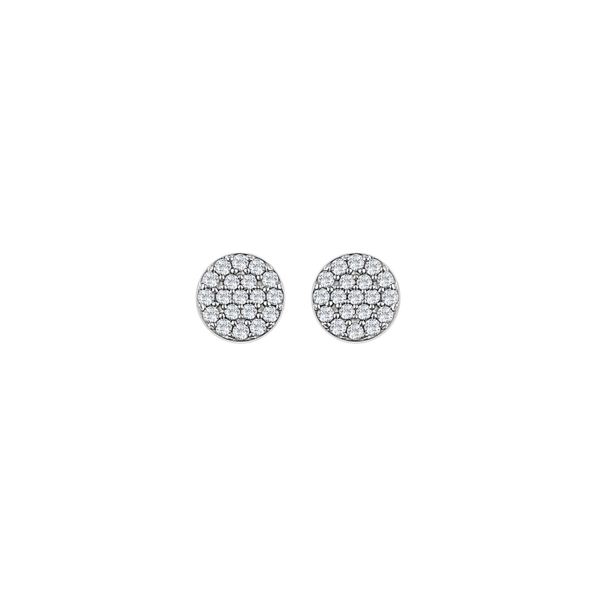 1/3 CTW Natural Diamond Cluster Earrings
