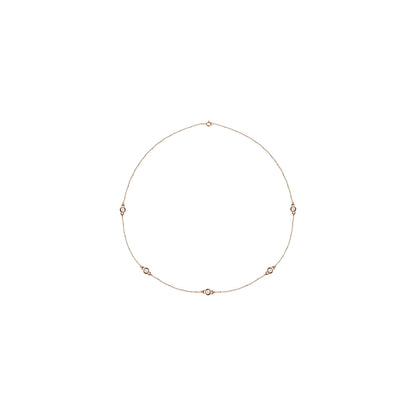 1 CTW Natural Diamond 5-Station 18" Necklace