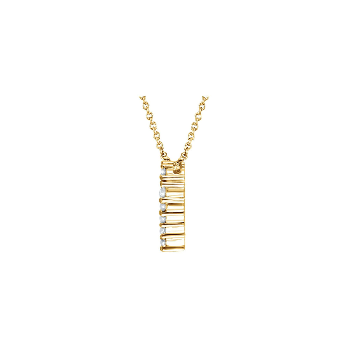 Natural Diamond Heart Necklace