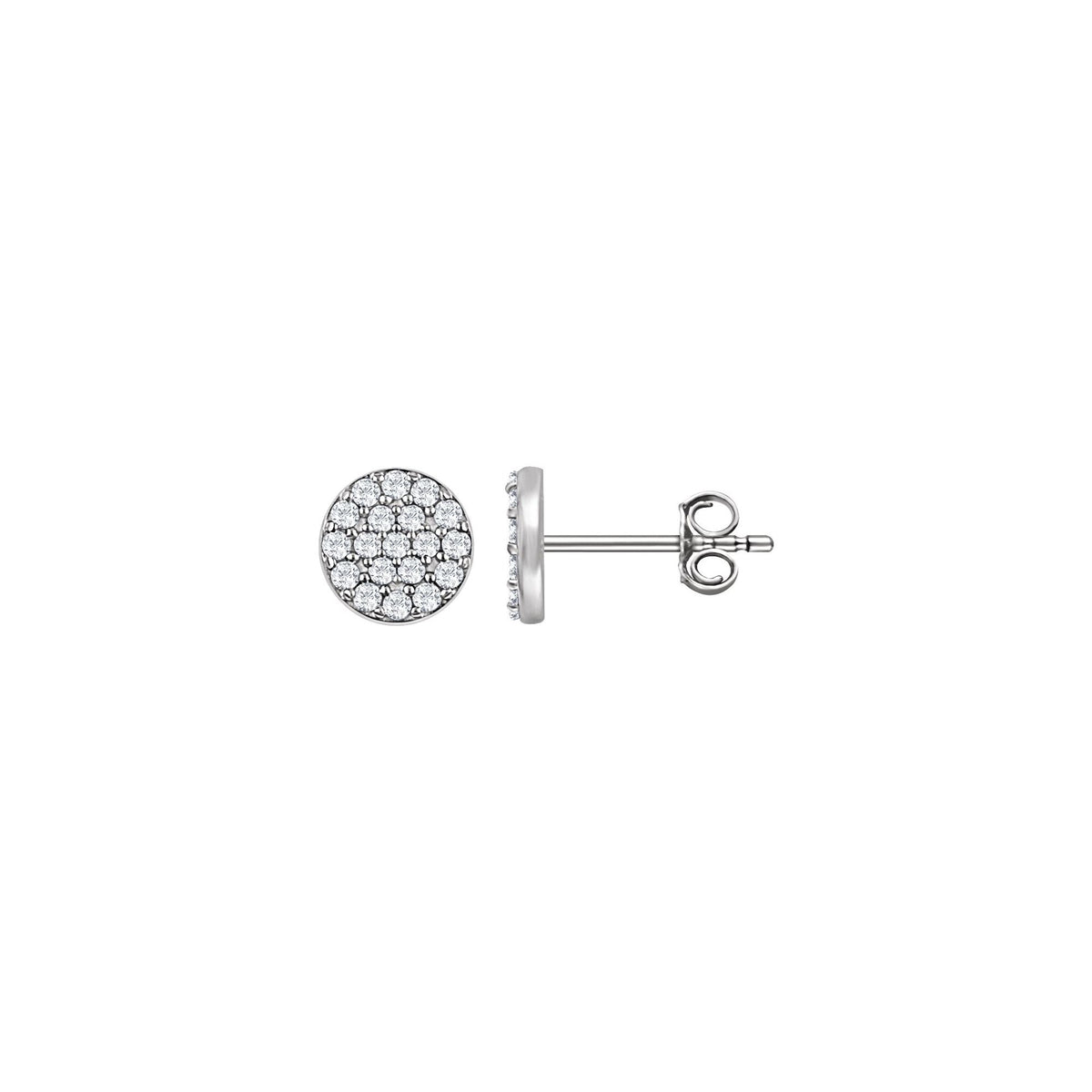 1/3 CTW Natural Diamond Cluster Earrings