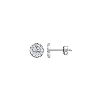 1/3 CTW Natural Diamond Cluster Earrings