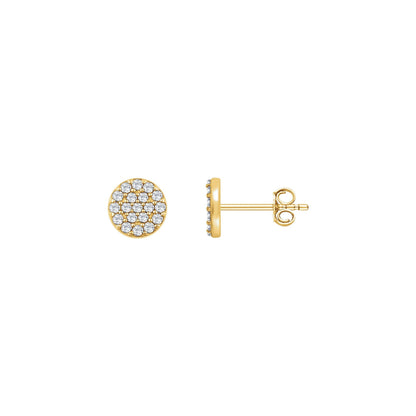 1/3 CTW Natural Diamond Cluster Earrings