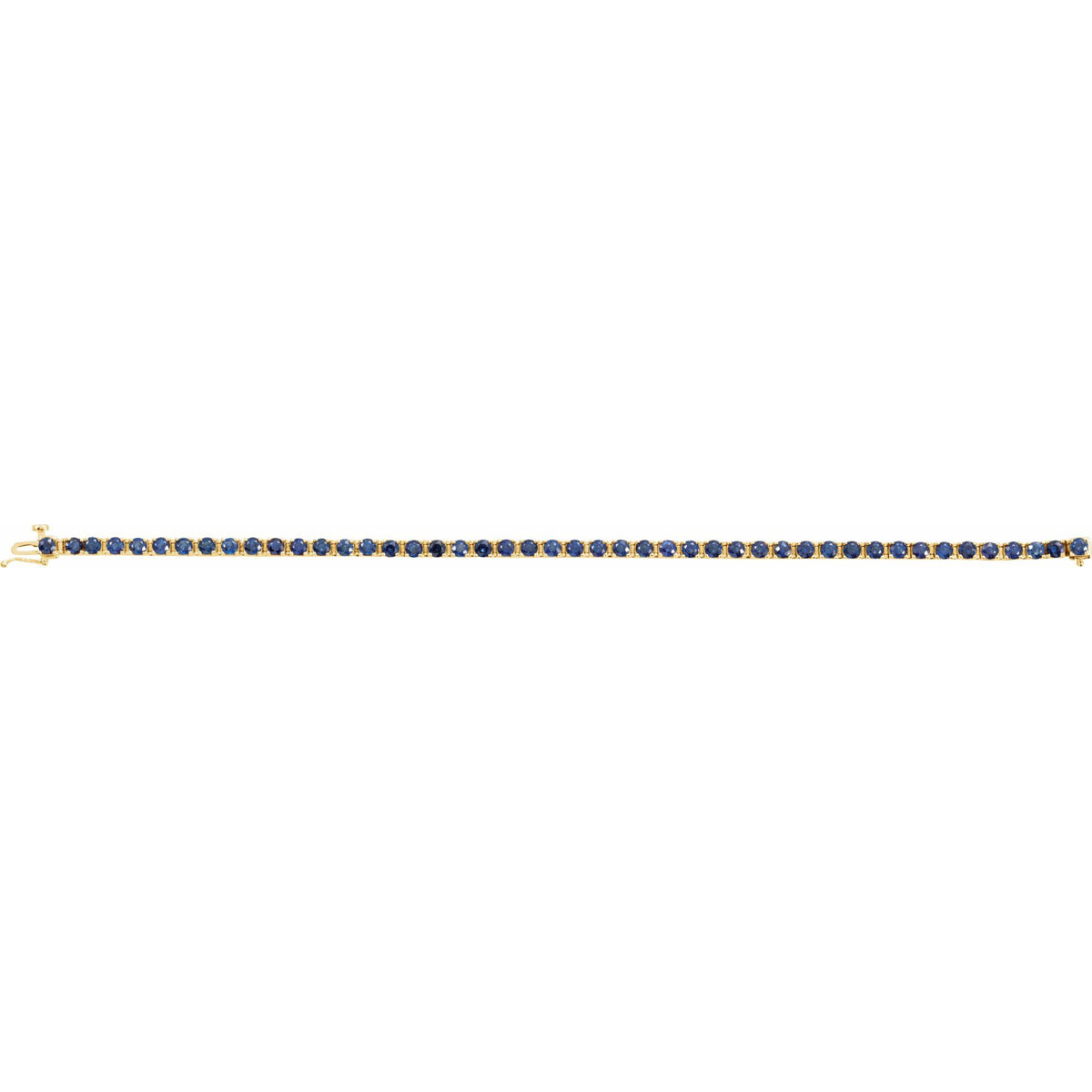 Natural Blue Sapphire Line 7" Bracelet