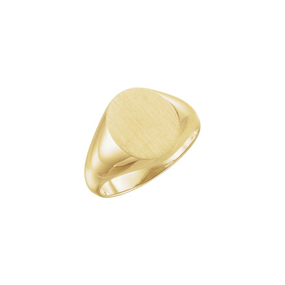 14x12 mm Oval Signet Ring
