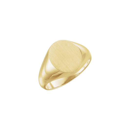 14x12 mm Oval Signet Ring