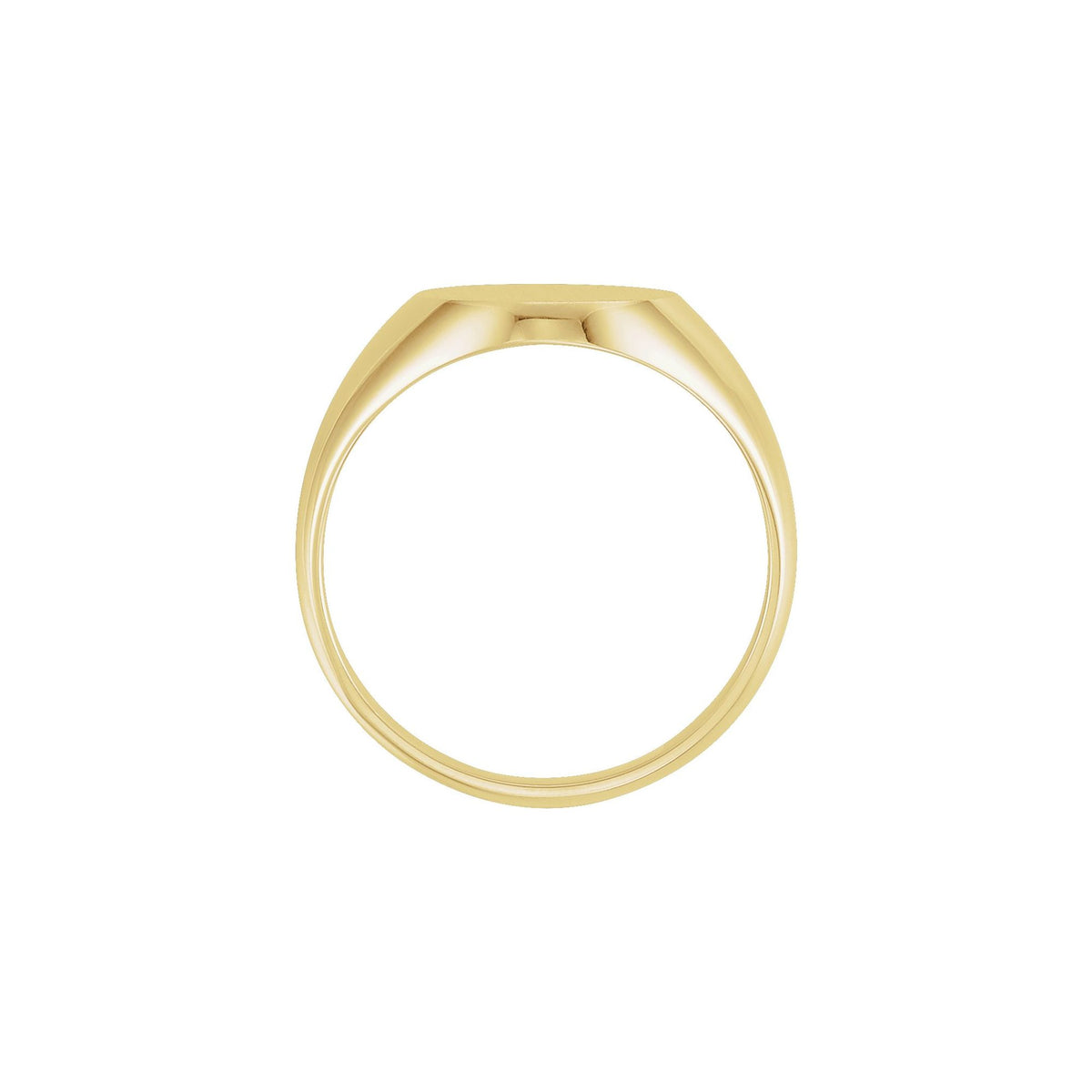 14x12 mm Oval Signet Ring