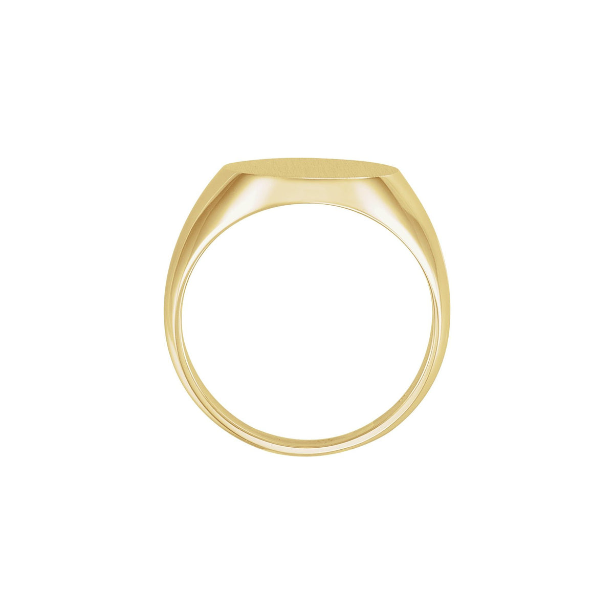 16x14 mm Oval Signet Ring
