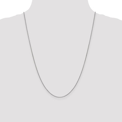 .9mm Box Chain - White Gold