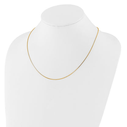 Adjustable .9mm Box Chain - Yellow Gold