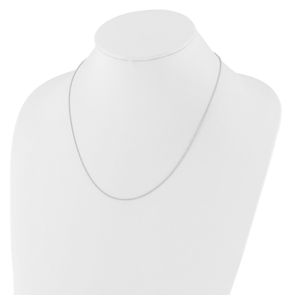 Adjustable 1mm Wheat Chain - White Gold