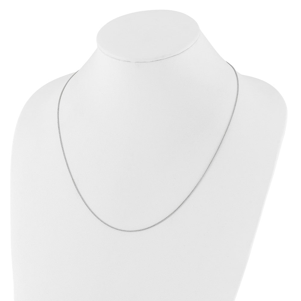 Adjustable 1mm Wheat Chain - White Gold