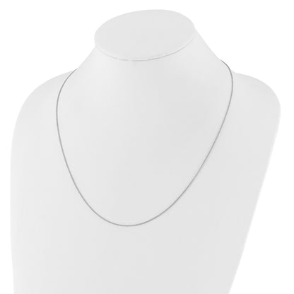 Adjustable 1mm Wheat Chain - White Gold