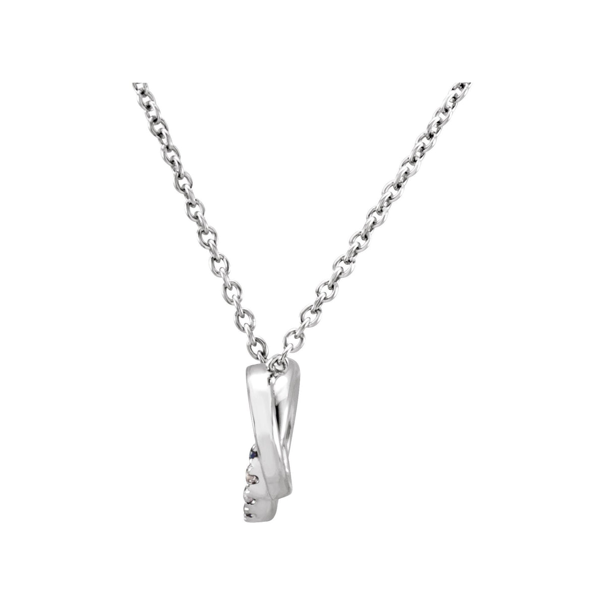 Natural Diamond Interlocking Circle Necklace
