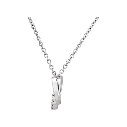 Natural Diamond Interlocking Circle Necklace