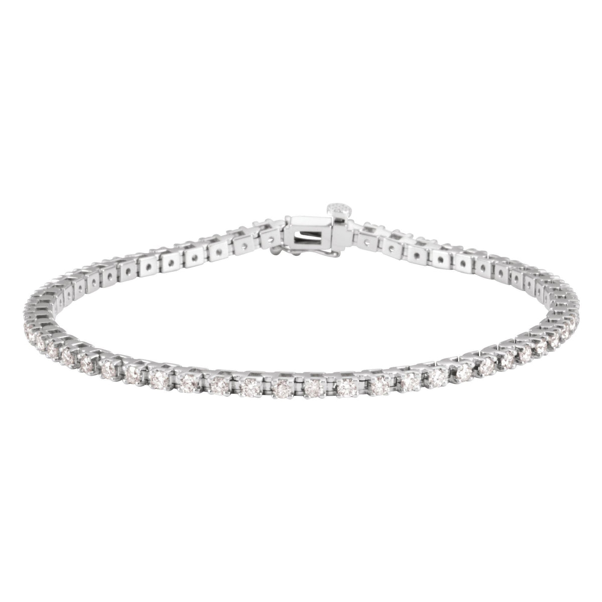 2 1/4 CTW Natural Diamond Line 7 1/4" Bracelet