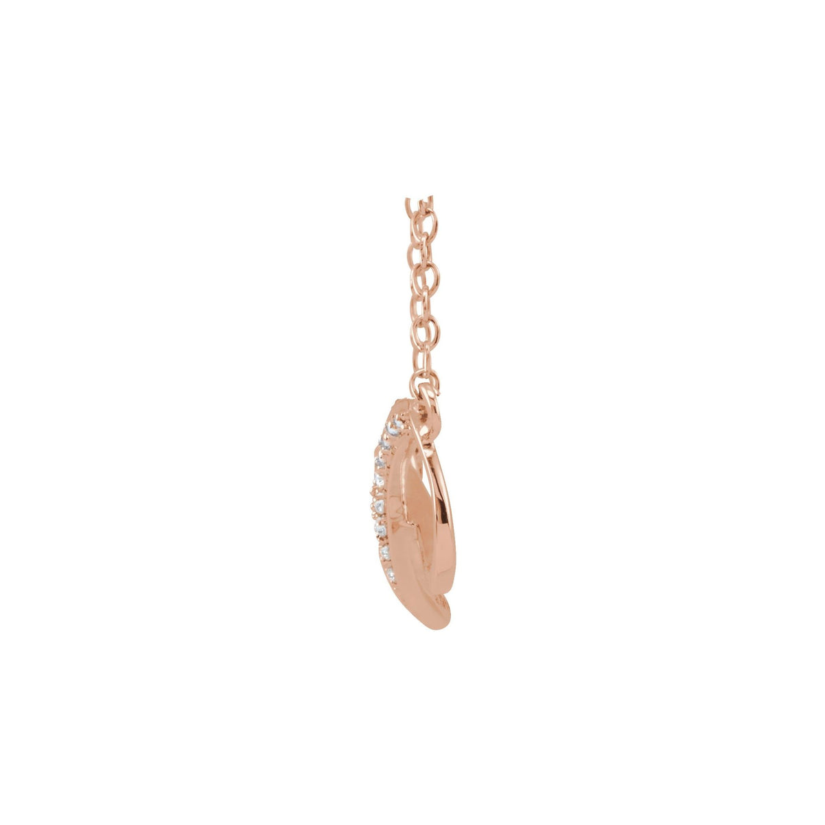 Natural Diamond Infinity-Inspired Necklace
