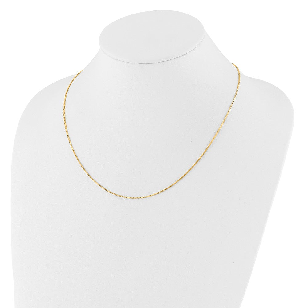 Adjustable 1mm Box Chain - Yellow Gold