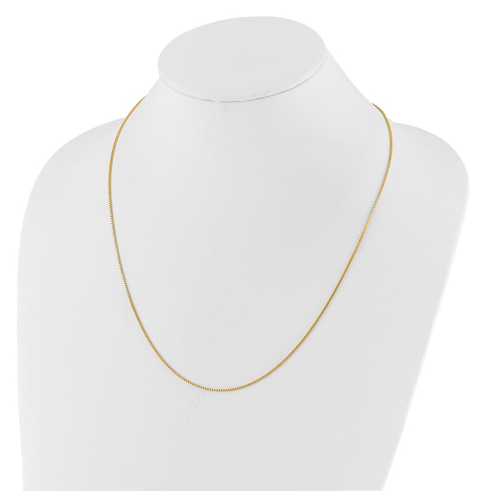 Adjustable 1mm Box Chain - Yellow Gold