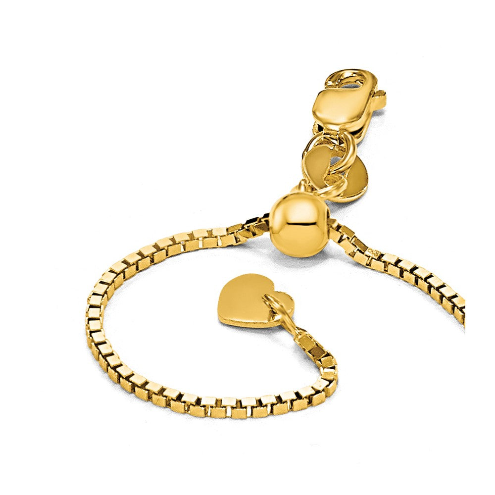 Adjustable 1mm Box Chain - Yellow Gold