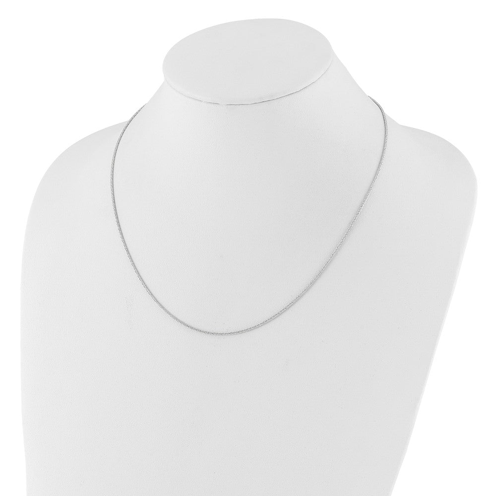 Adjustable 1.4mm Wheat Chain - White Gold