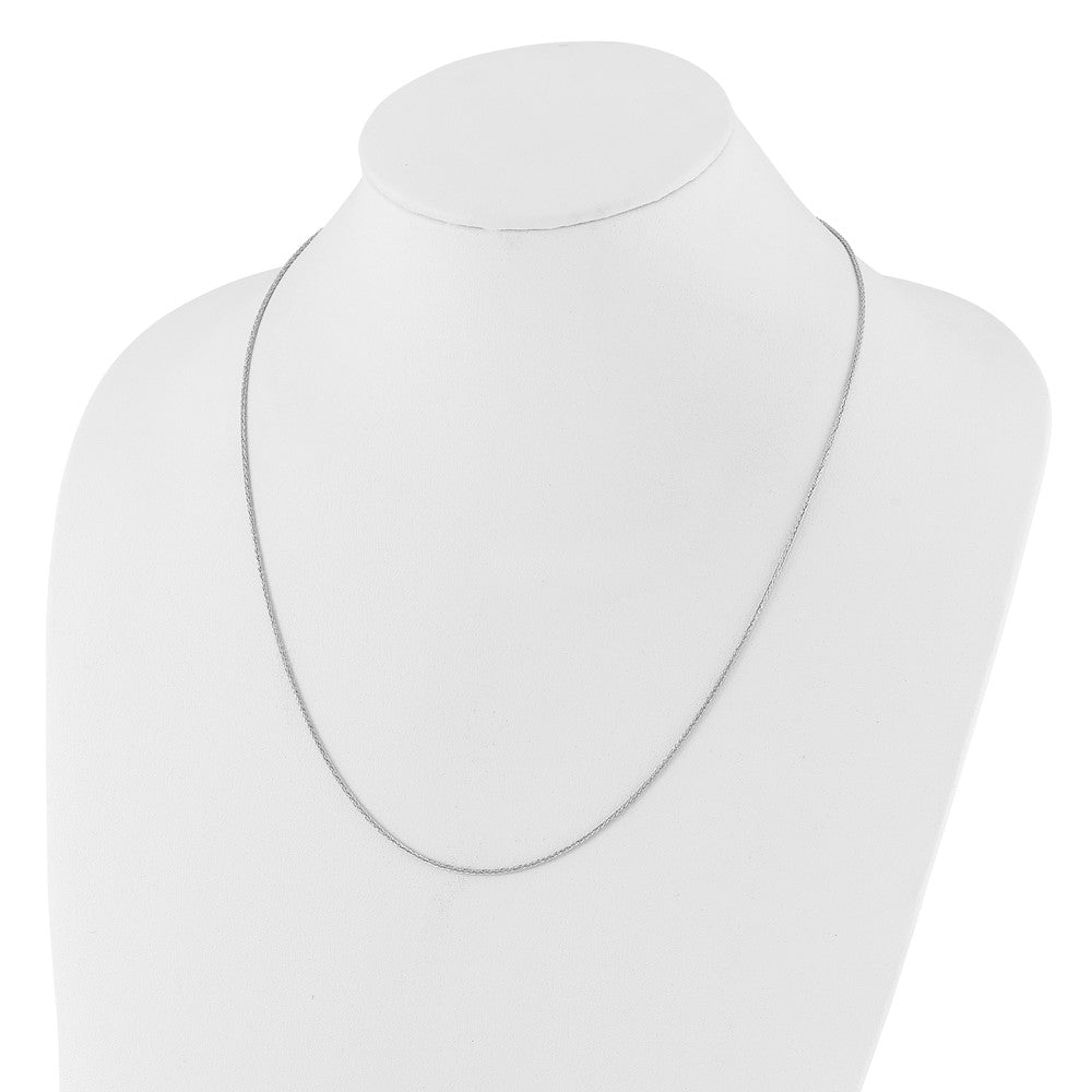 Adjustable 1.4mm Wheat Chain - White Gold