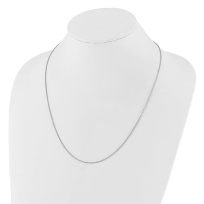 Adjustable 1.4mm Wheat Chain - White Gold