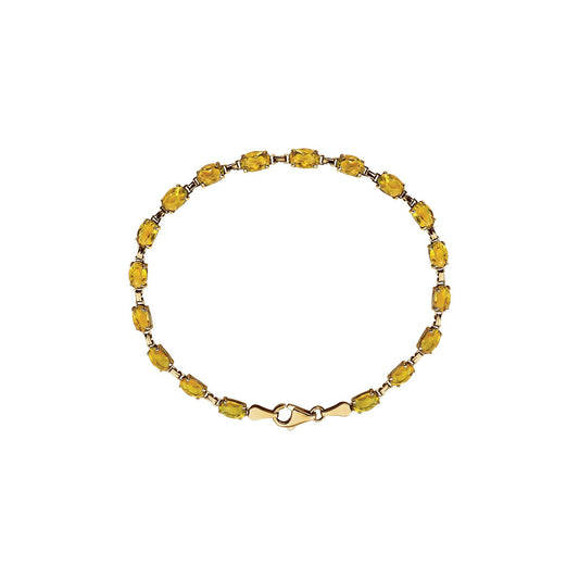 Natural Citrine 7 1/4" Bracelet