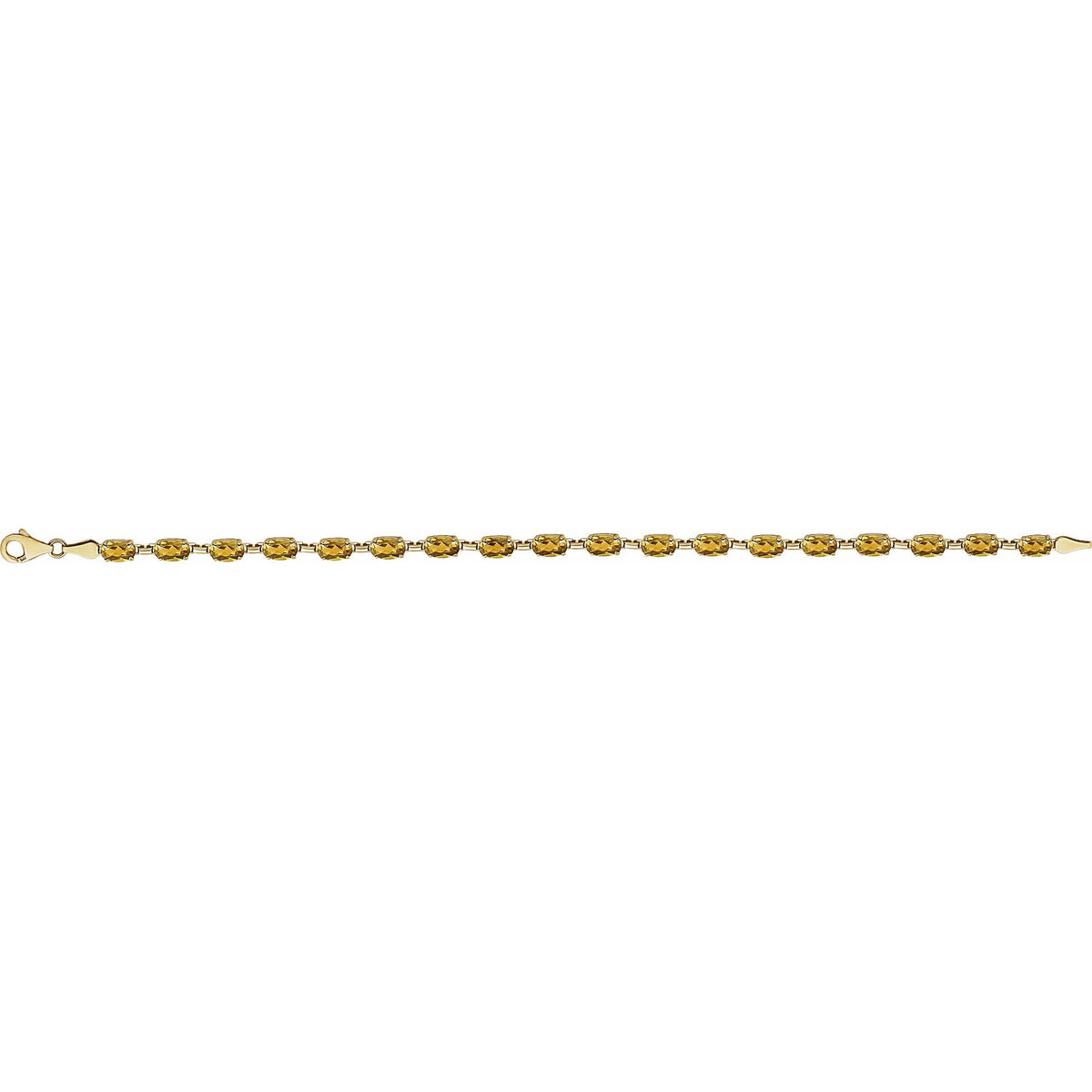 Natural Citrine 7 1/4" Bracelet