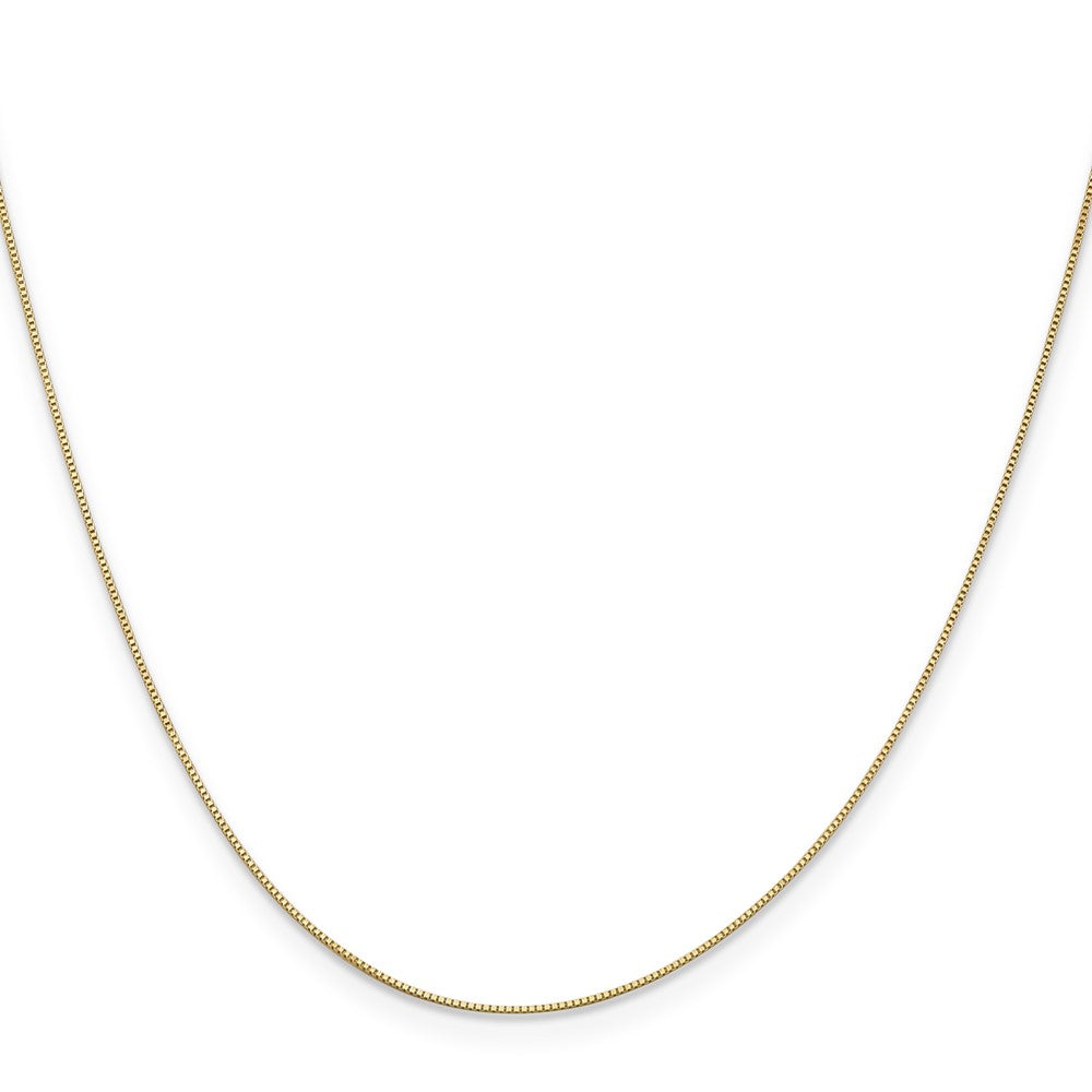 .5mm Baby Box with Lobster Clasp Chain - Yellow Gold