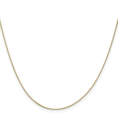 .5mm Baby Box with Lobster Clasp Chain - Yellow Gold