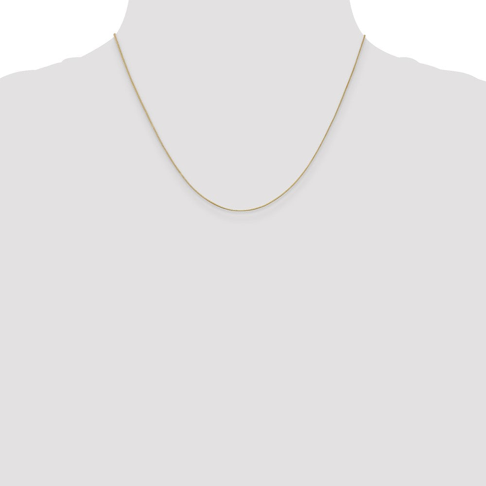 .5mm Baby Box with Lobster Clasp Chain - Yellow Gold