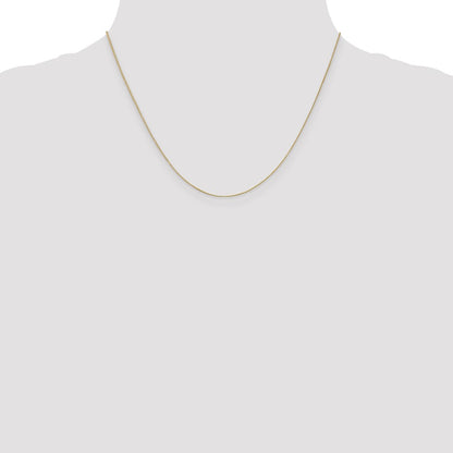 .5mm Baby Box with Lobster Clasp Chain - Yellow Gold