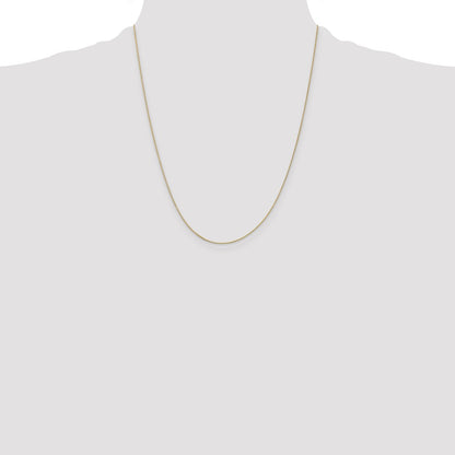 .5mm Baby Box with Lobster Clasp Chain - Yellow Gold