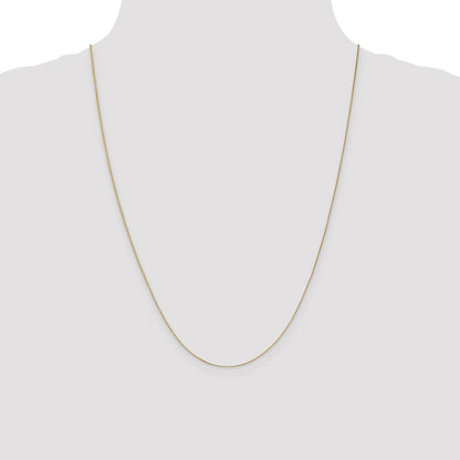 .5mm Baby Box with Lobster Clasp Chain - Yellow Gold