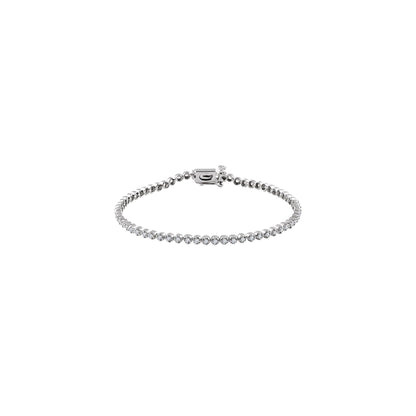 1 CTW Natural Diamond Line 7" Bracelet - 1.5mm Width