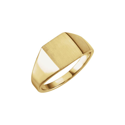 12x10 mm Rectangle Signet Ring