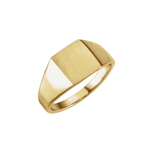 12x10 mm Rectangle Signet Ring